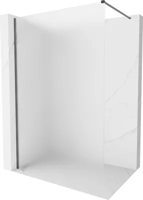 Obrázek produktu pro Mexen Kioto-X sprchová stěna Walk-in 50 x 200 cm, matná 10 mm, kartáčovaná gun šedá - 800-050-101-66-30-X