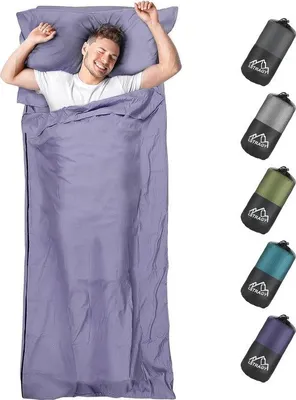 Produktbild von Famanu Hüttenschlafsack 2-in-1 - Mikrofaser, 95 x 220 cm
