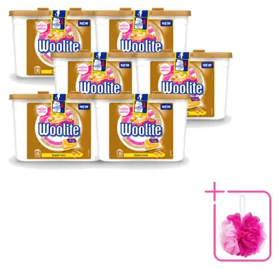 Produktbild von 6 x Woolite Expert Care Waschmittelkapseln mit Keratin für Feinwäsche - Sparpackung - 6 Stücke