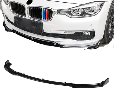 Produktbild von BMW 3er Reihe F30 F35 Frontstoßstangenlippe Spoiler, glänzende schwarze Oberfläche, einfach zu installieren, schützt die originale Stoßstange