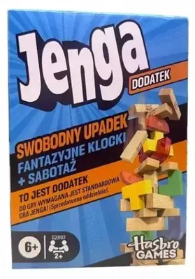 Zdjęcie produktu dla Hasbro Jenga Downfall – emocjonujący dodatek do gry