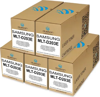 Produktbild von 5x MLTD203E, MLT-D203E Toner Druckertoner Patrone Schwarz kompatibel mit SAMSUNG SL-M3820 4020 M3870 4070