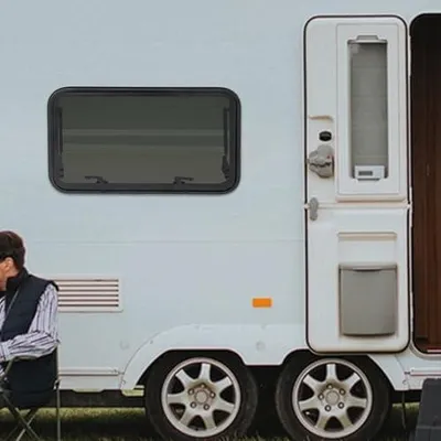 Produktbild von Fenster für Camper mit Insektenschutz und Sonnenschutz, Seitenfenster für Wohnwagen und Fahrzeuge, 800x500mm