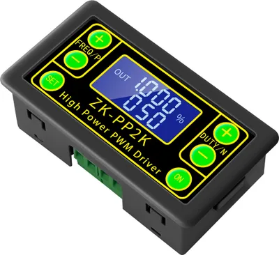Obrázok produktu pre ZK-PP2K Generátor PWM/impulzov s LCD displejom pre LED, motory a ventily (3,3-30 V)