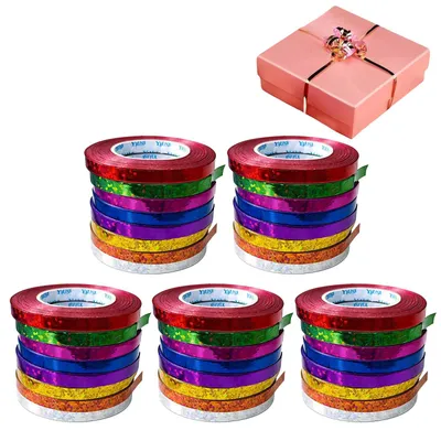 40er Set Luftschlangen, 400 m, bunt, 5 mm, PVC, Partydeko