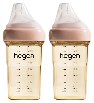 Produktbild von Hegen Babyflaschen PPSU – 240 ml – 2er-Pack – Rosa