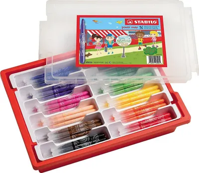 Immagine prodotto di Pennarello STABILO - power max - confezione da 96 pezzi - 12 colori diversi