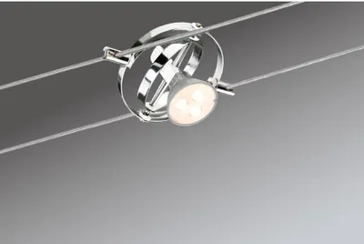 Image de Paulmann WireSystem Spot Cardan max 1x10W GU5,3 Chrom matt/Chrom 12V Metall