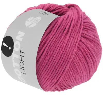 Produktbild von Lana Grossa Baumwolle LIGHT Aktion! 50 g leichte, multifile Baumwollmischung 123 m Farbe 029 - Fuchsia