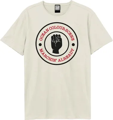 Produktbild von Amplified - "Marchin" T-Shirt für Herren/Damen Uni GD4274 (XL) (Altweiß)