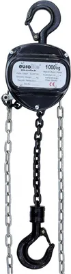 Produktbild von EUROLITE Kettenzug 10M/1.0T schwarz