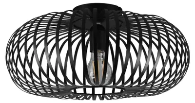 Zdjęcie produktu dla Lampa sufitowa JOHANN czarna 1xE27x60W metal wym:17x40x40cm IP20 Trio