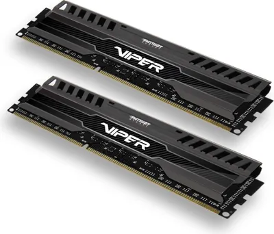 Produktbild von DIMM 8 GB DDR3-1600 (2x 4 GB) Dual-Kit (schwarz, PV38G160C9K, Viper 3 - Black Mamba Edition, INTEL XMP)
