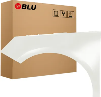 Zdjęcie produktu dla BLU Błotnik pasujący do Audi A1 8X LY9K Lewy Biały AmalfiWeiss | 2010-2018 | Przedni Przód | Lakierowany | Gotowy do montażu  | Stal