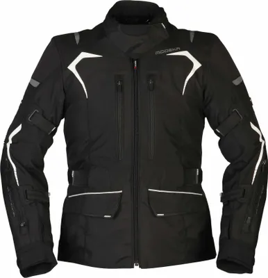 Produktbild von Modeka Elaya Damen Motorrad Textiljacke Farbe: Schwarz/Weiß, Grösse: 42