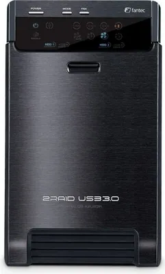 Produktbild von FANTEC QB-X2US3R schwarz 2x3,5  SATA RAID HDD USB3.0