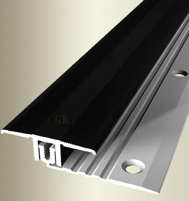 Produktbild von PROVISTON | Übergangs- & Ausgleichsprofil | Aluminium | 34 x 1000 mm | Schwarz | Bodenprofil | Metallprofil | Übergangsschiene