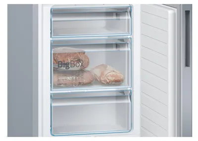Immagine prodotto di Frigorifero combinato 60cm 337l a +++ acciaio inossidabile mescolato Bosch KGE39ALCA
