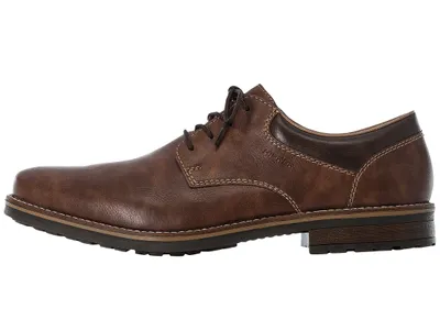 Produktbild von Rieker Herren Schnürschuh elegant Ziernaht Halbschuh 13200, Größe:44 EU, Farbe:Braun