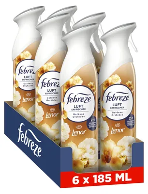 Immagine prodotto di Febreze, profumatore d'ambiente "Orchidea Dorata", 6 flaconi da 185 ml