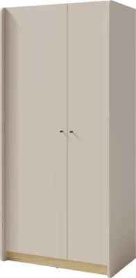 Produktbild von Furniture24 Kleiderschrank Alessio Ae3 Schrank 90 X 195 X 52 Cm Sandbeige/Eiche Geölt