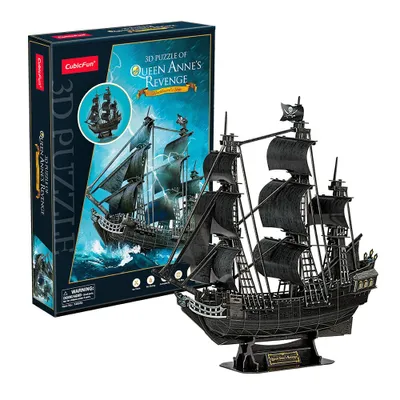 Produktbild von Puzzle 3D Okręt piracki - Zemsta królowej Anny