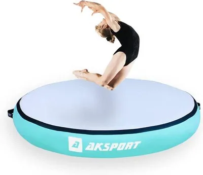 Produktbild von Famanu Air Track-Matte 100/140 cm - aufblasbar, 20 cm hoch, mit Luftpumpe