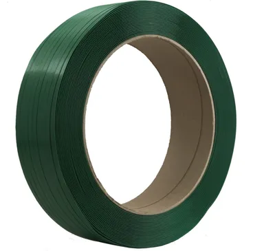 Produktbild von 1 Rolle PET Umreifungsband Grün Band 16 mm x 0,80 mm 1300 m 430 KG Kern 406 mm