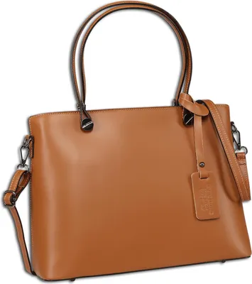Produktbild von Toscanto tan, hellbraunfarbene Schultertasche groß 37x28cmx16cm OTT175SC3