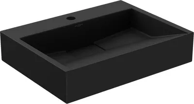 Produktbild von Mexen Ava Aufsatzwaschbecken aus Konglomerat 1/O 50 x 38 cm, schwarz - 23015071