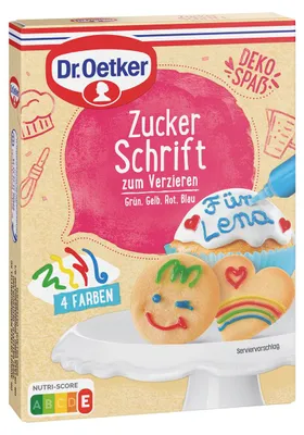 Image de Oetker, 4 couleurs - bleu, jaune, rouge, vert