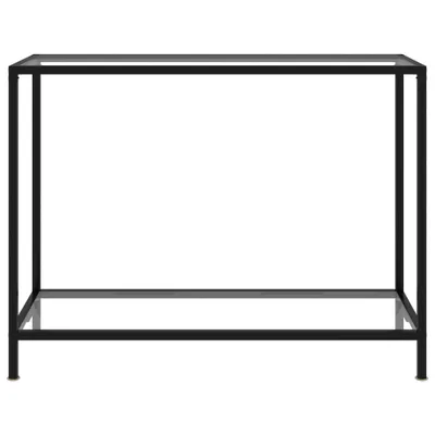 Immagine prodotto di Tavolo consolle trasparente 100x35x75 cm in vetro temperato