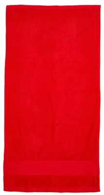 Image de Fair Towel - Serviette de bain « Cozy », coton issu de l'agriculture biologique LT3857 (taille unique) (rouge)