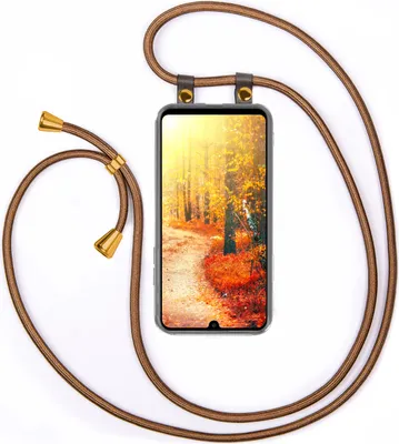 Produktbild von UMHÄNGEHÜLLE + KORDEL für Huawei P30 Pro, Farbe:Shiny Brown