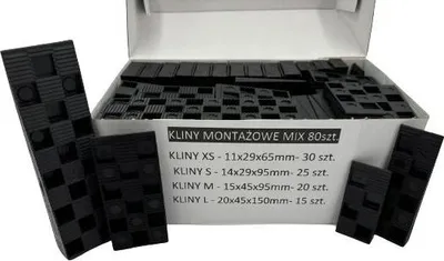 Produktbild von SET KUNSTSTOFFKEIL, FENSTERKEIL MIX 90 Stk. XS-SML