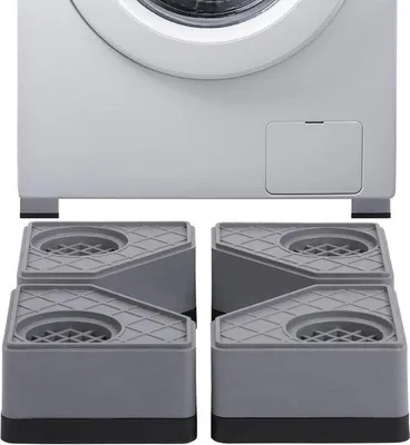 Produktbild von Geländefestiger für Waschmaschine und Trockner - Antivibrationsschutzmatte - Dicke Schutzmatte für Waschmaschine und Trockner - Antirutsch - Schutzmatte