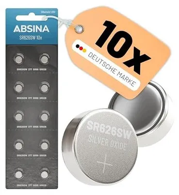 Zdjęcie produktu dla Bateria guzikowa SR626SW 1 55V zegarek kalkulator 10 szt.
