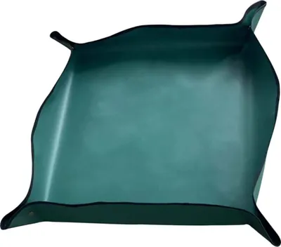 Immagine prodotto di Verpotmat 100 x 100 cm – impermeabile con bordi rialzati – ideale per gli amanti delle piante – verde – facile da pulire e riporre