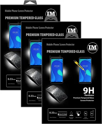 Immagine prodotto di cofi1453 3X 9H Protezione dello schermo in vetro temperato compatibile con Wiko Y80