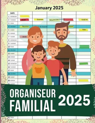 Produktbild von Familienkalender 2025, A4-Format