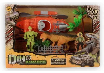 Produktbild von Massamarkt Dino -Spielset mit Kanu 20 cm