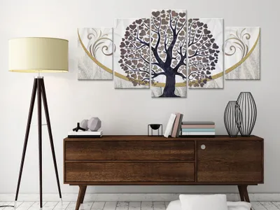 Produktbild von BAUM ABSTRAKT Acrylglasbild Modern Wandbild Glasbilder Bilder b-C-0073-k-o