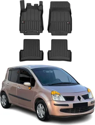 Obrázek produktu pro 2004-2012 Renault Modus podlahové rohože TPE černé 4 ks
