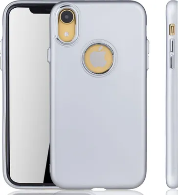 Zdjęcie produktu dla Apple iPhone XR Case - Etui na telefon komórkowy Apple iPhone XR - Etui na telefon komórkowy w kolorze srebrnym
