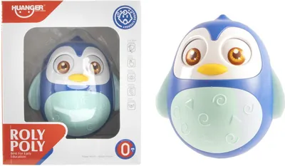 Image de Kidsfun Pingouin culbuto bleu Jouet dans une boîte 12 cm