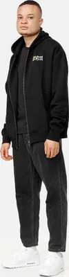Produktbild von Herren Kapuzensweatjacke mit Reißverschluss Oversize LIBERO Black/Yellow M Benlee