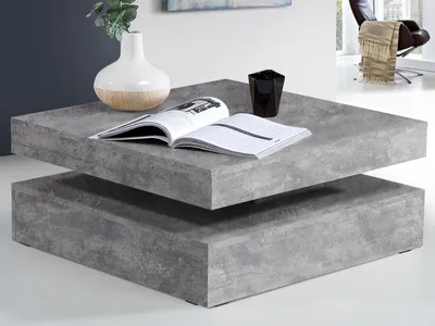 Obrázok produktu pre Couchtisch >Coimbra I< in Betonoptik Lichtgrau - 93x34,3x78cm (BxHxT)