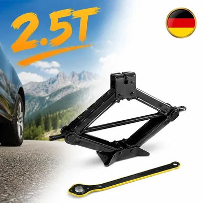 Produktbild von Stahl Scherenwagenheber 2500 kg Wagenheber mit Radmutterschlüssel PKW SUV MPV
