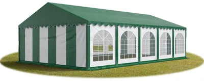 Immagine prodotto di TOOLPORT 5x10 mTendone per feste PREMIUM PVC verde 100% impermeabile Tendone da esterno Tenda party