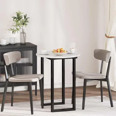 Obrázek produktu pro Maison Exclusive – deska stolu, lesklá bílá, Ø 60 x 1,5 cm, dřevotřísková deska